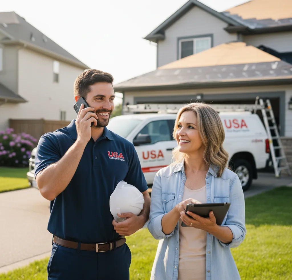 USA Roof Repair Experts customer support in Midwest City